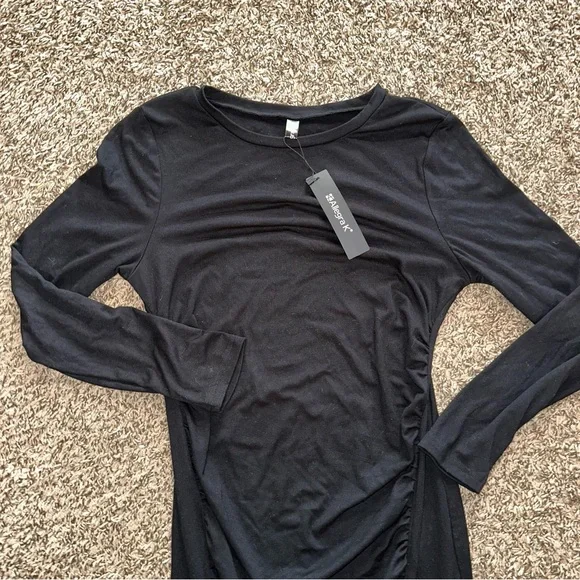 Allegra K Black Long Sleeve Dress - Picture 3 of 5